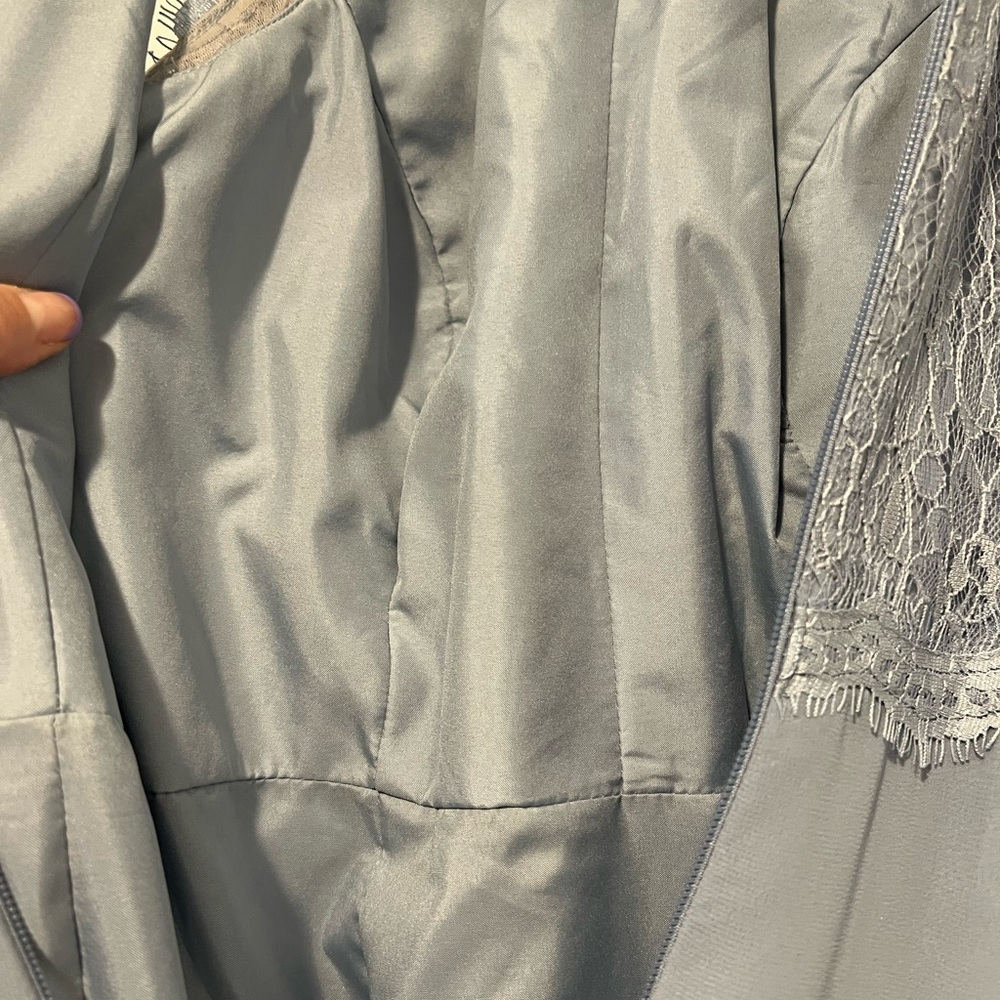 Azazie bridesmaid dress dusty blue - Picture 7 of 11